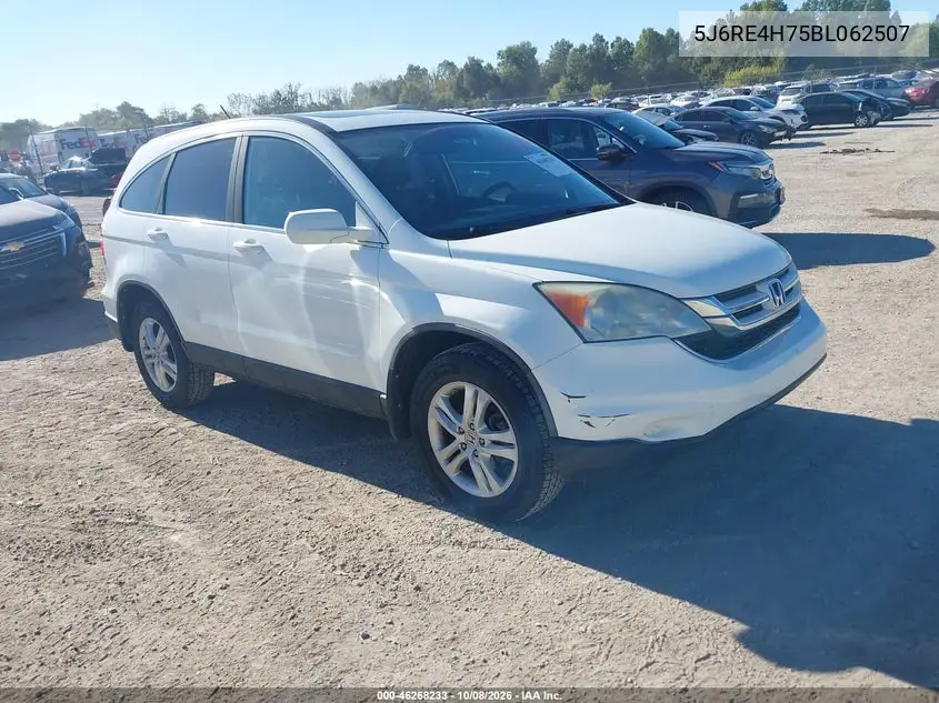 2011 Honda Cr-V Ex-L VIN 5J6RE4H75BL062507 фото 2