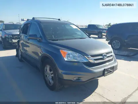 5J6RE4H74BL078861 — 2011 Honda CR-V, Правая сторона, фото до ремонта