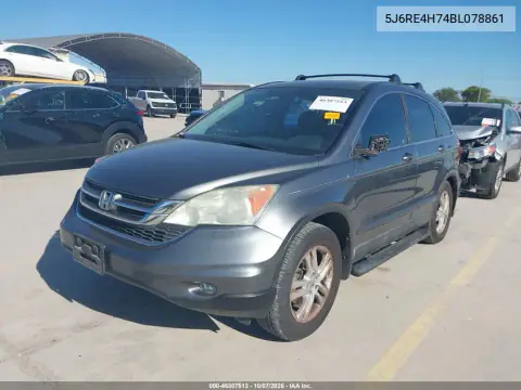 2011 Honda Cr-V Ex-L VIN 5J6RE4H74BL078861 фото 3