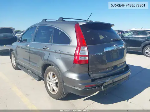 2011 Honda Cr-V Ex-L VIN 5J6RE4H74BL078861 фото 4