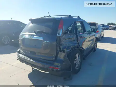 2011 Honda Cr-V Ex-L VIN 5J6RE4H74BL078861 фото 5