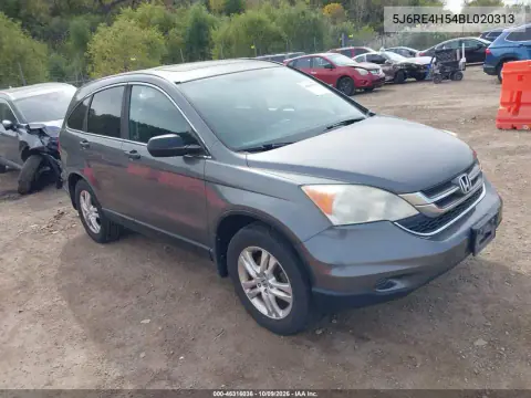 2011 Honda Cr-V Ex VIN 5J6RE4H54BL020313 фото 2