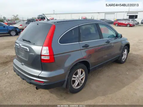 2011 Honda Cr-V Ex VIN 5J6RE4H54BL020313 фото 5