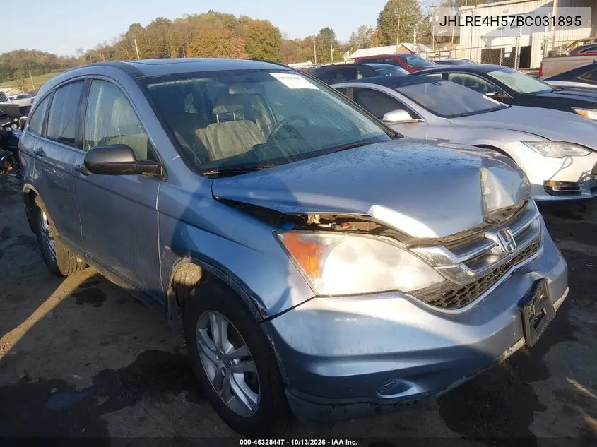2011 Honda Cr-V Ex VIN JHLRE4H57BC031895 фото 2