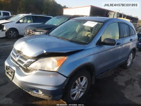 2011 Honda Cr-V Ex VIN JHLRE4H57BC031895 фото 3