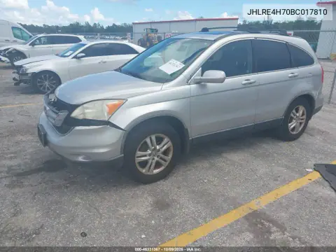 2011 Honda Cr-V Ex-L VIN JHLRE4H70BC017810 фото 3