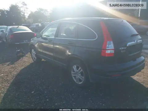 2011 Honda Cr-V Ex VIN 5J6RE4H59BL028309 фото 4