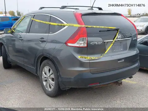 2012 Honda Cr-V Ex-L VIN 2HKRM4H73CH114876 фото 3