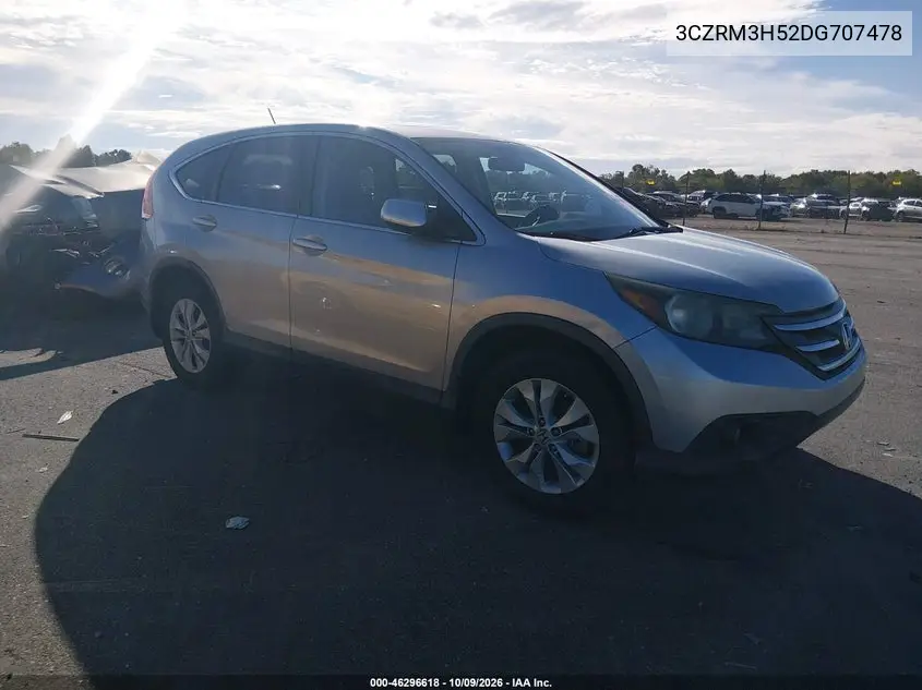 2013 Honda Cr-V Ex VIN 3CZRM3H52DG707478 фото 2