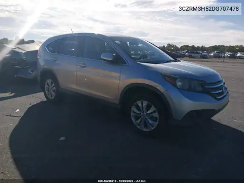 2013 Honda Cr-V Ex VIN 3CZRM3H52DG707478 фото 2