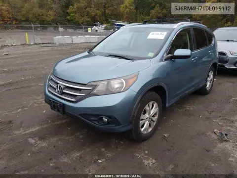 2013 Honda Cr-V Ex-L VIN 5J6RM4H71DL019112 фото 3