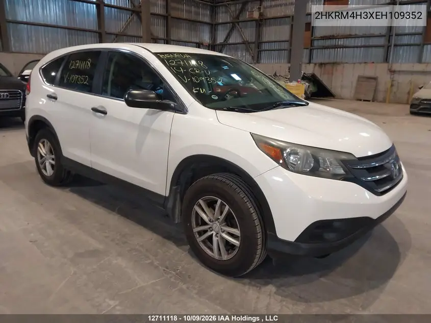 2014 Honda Cr-V Lx VIN 2HKRM4H3XEH109352 фото 2