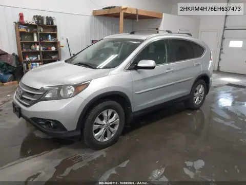 2014 Honda Cr-V Ex-L VIN 2HKRM4H76EH637473 фото 3