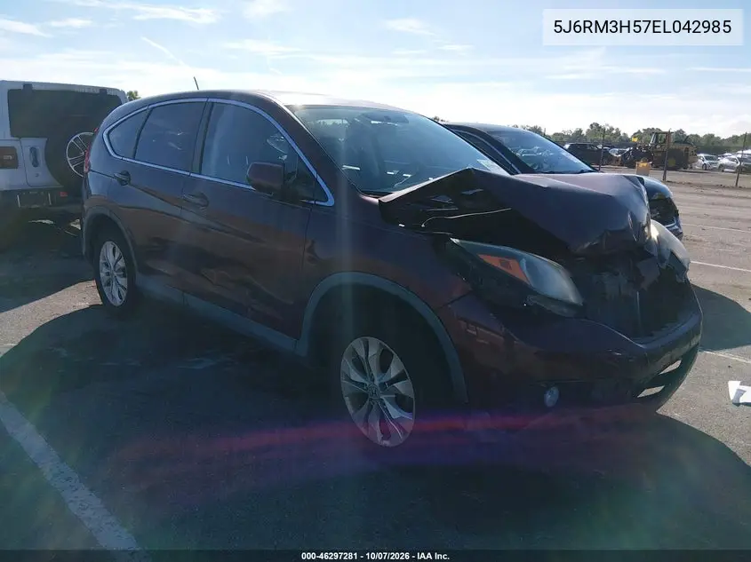 2014 Honda Cr-V Ex VIN 5J6RM3H57EL042985 фото 2
