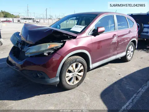 2014 Honda Cr-V Ex VIN 5J6RM3H57EL042985 фото 3
