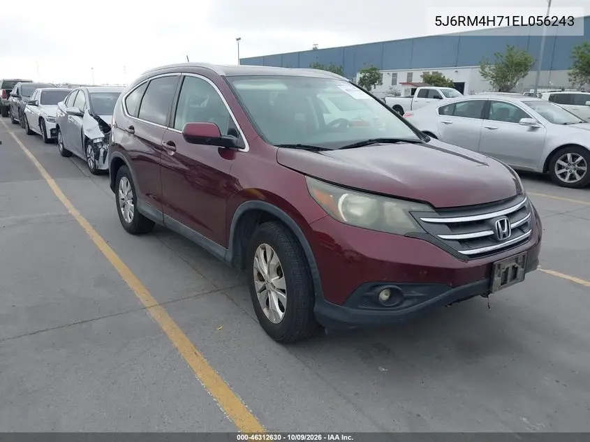 2014 Honda Cr-V Ex-L VIN 5J6RM4H71EL056243 фото 2