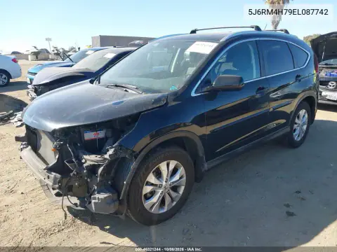 2014 Honda Cr-V Ex-L VIN 5J6RM4H79EL087742 фото 3