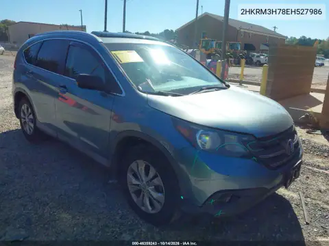 2HKRM3H78EH527986 — 2014 Honda CR-V, Передняя и задняя части, фото до ремонта