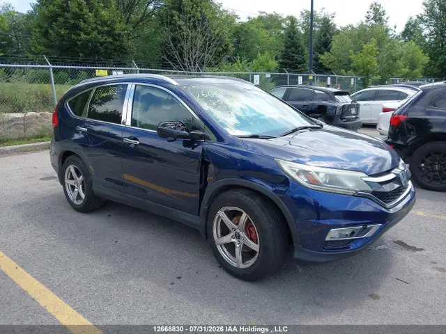 5J6RM4H90FL803348 — 2015 Honda CR-V, Передняя часть слева (Left Front), фото до ремонта