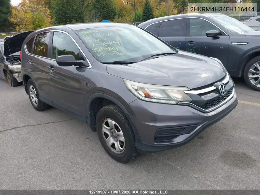 2HKRM4H34FH116444 — 2015 Honda CR-V, фото 2 с аукциона IAAI 20.10.2026, Левый бок