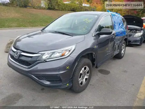 2HKRM4H34FH116444 — 2015 Honda CR-V, фото 3 с аукциона IAAI 20.10.2026, Левый бок