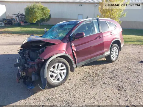 2015 Honda Cr-V Ex-L VIN 2HKRM4H79FH623794 фото 2