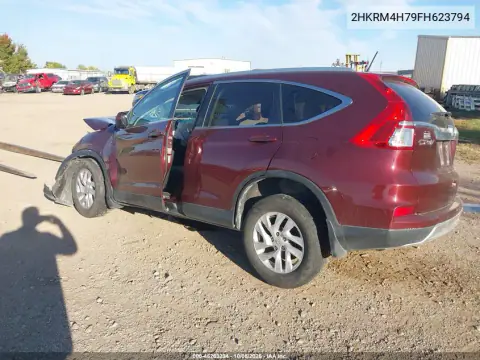 2015 Honda Cr-V Ex-L VIN 2HKRM4H79FH623794 фото 3