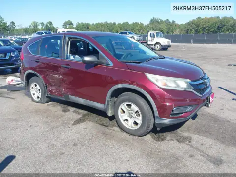 2015 Honda Cr-V Lx VIN 2HKRM3H37FH505217 фото 2