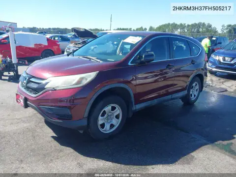 2015 Honda Cr-V Lx VIN 2HKRM3H37FH505217 фото 3