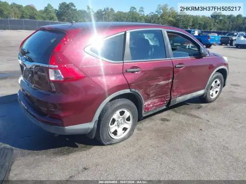 2015 Honda Cr-V Lx VIN 2HKRM3H37FH505217 фото 5