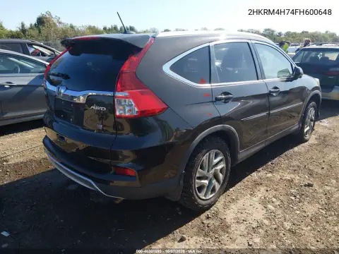 2015 Honda Cr-V Ex-L VIN 2HKRM4H74FH600648 фото 4