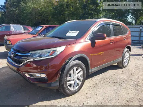 2015 Honda Cr-V Ex-L VIN 5J6RM4H71FL083153 фото 3