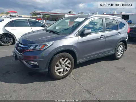 2015 Honda Cr-V Ex-L VIN 5J6RM4H70FL105451 фото 3