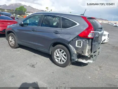 2015 Honda Cr-V Ex-L VIN 5J6RM4H70FL105451 фото 4