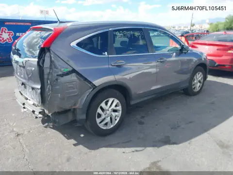 2015 Honda Cr-V Ex-L VIN 5J6RM4H70FL105451 фото 5