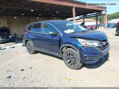 2016 Honda Cr-V Se VIN 5J6RM4H44GL114404 фото 2