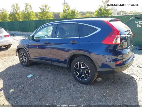 2016 Honda Cr-V Se VIN 5J6RM4H44GL114404 фото 4