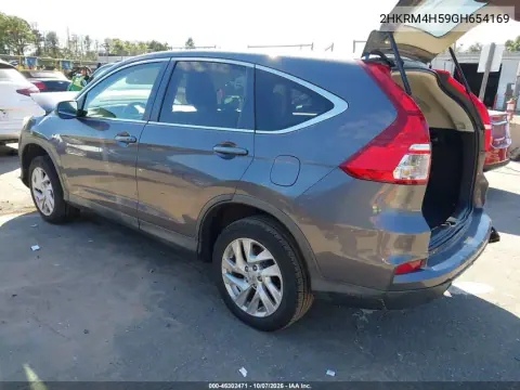 2016 Honda Cr-V Ex VIN 2HKRM4H59GH654169 фото 4