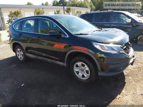 2HKRM4H36GH600780 — 2016 Honda CR-V, Передняя часть, фото до ремонта