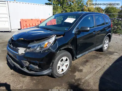 2016 Honda Cr-V Lx VIN 2HKRM4H36GH600780 фото 2
