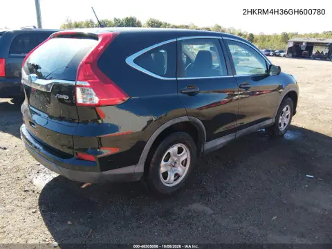 2016 Honda Cr-V Lx VIN 2HKRM4H36GH600780 фото 4