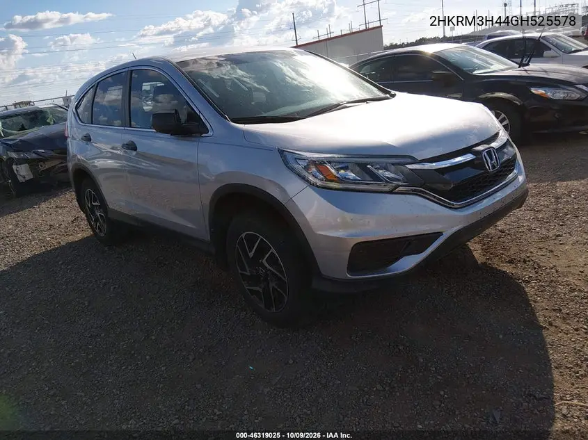 2016 Honda Cr-V Se VIN 2HKRM3H44GH525578 фото 2