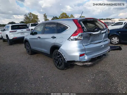 2016 Honda Cr-V Se VIN 2HKRM3H44GH525578 фото 4