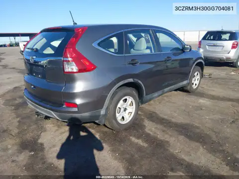 3CZRM3H30GG704081 — 2016 Honda CR-V, фото 4 с аукциона IAAI, Передняя часть слева
