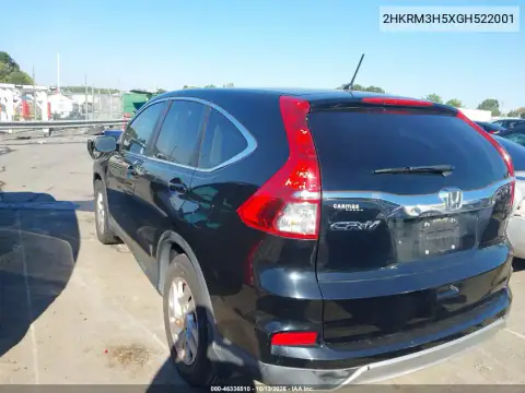 2HKRM3H5XGH522001 — 2016 Honda CR-V, фото 3 с аукциона IAAI, Передняя часть