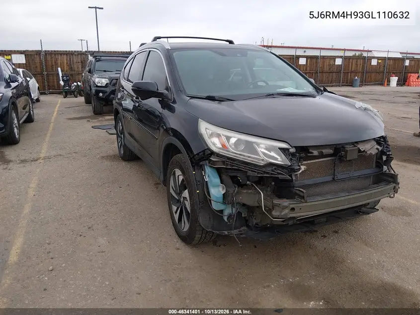 5J6RM4H93GL110632 — 2016 Honda CR-V, фото 2 с аукциона IAAI, Передняя часть