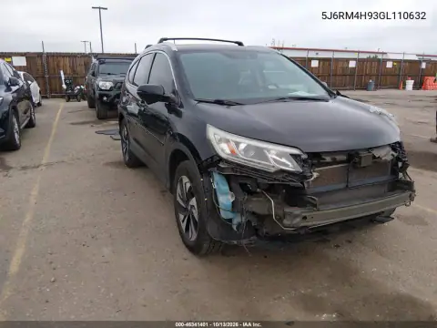 5J6RM4H93GL110632 — 2016 Honda CR-V, Передняя часть, фото до ремонта