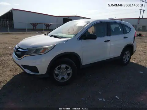 5J6RM4H35GL140601 — 2016 Honda CR-V, фото 3 с аукциона IAAI, Передний левый