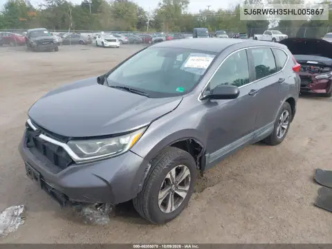 2017 Honda Cr-V Lx VIN 5J6RW6H35HL005867 фото 2