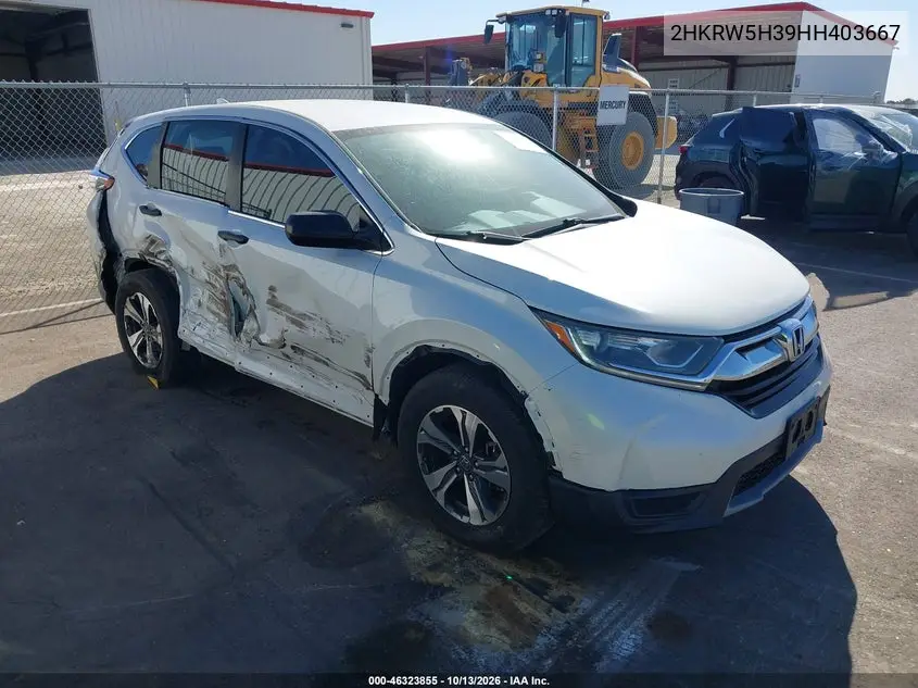 2HKRW5H39HH403667 — 2017 Honda CR-V, фото 2 с аукциона IAAI, Боковая часть